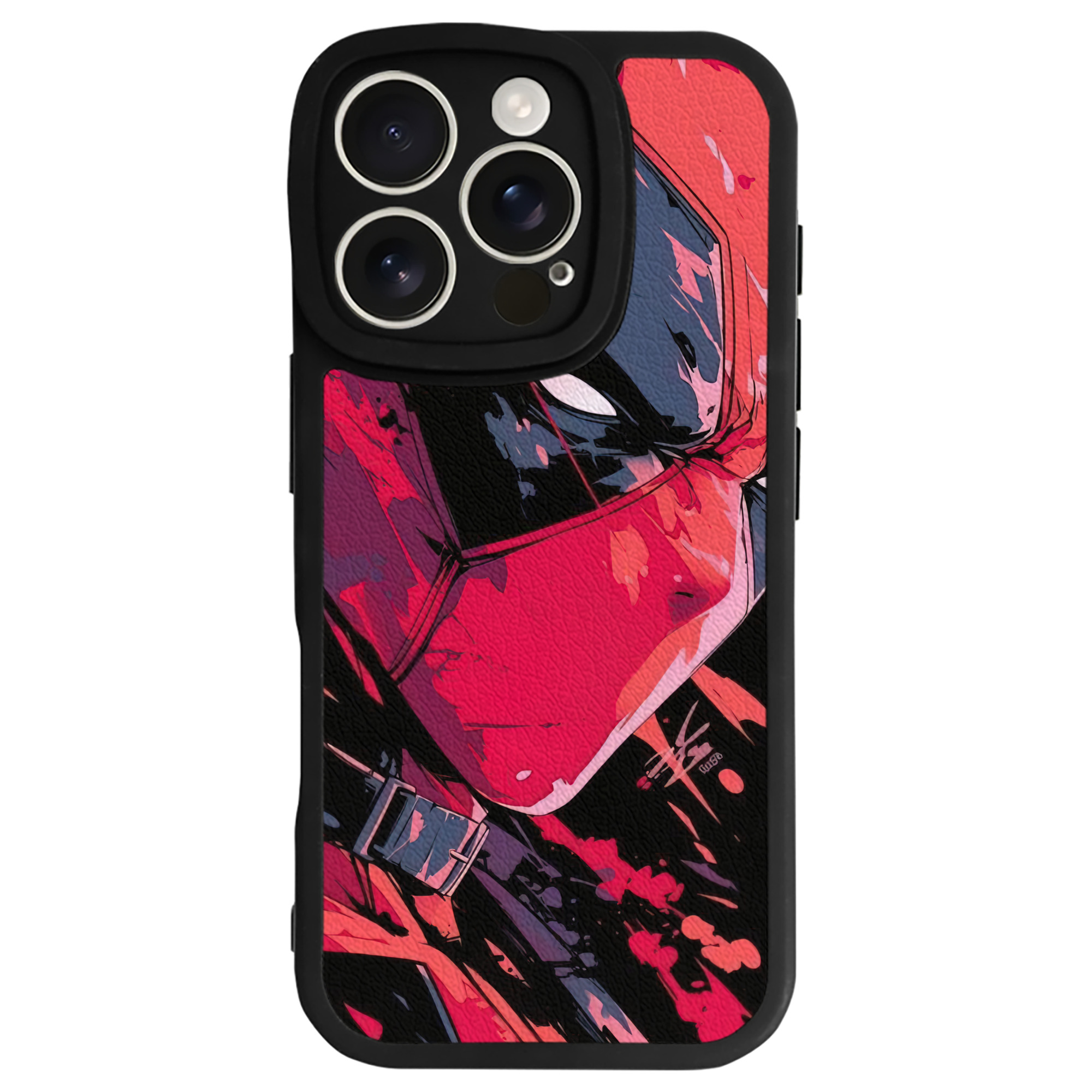 （画像用） Deadpool デッドプール 【iPhone 16シリーズ対応】シリコンスマホケース（レザー調） 材質：シリコン